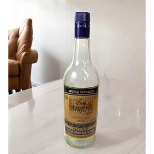 Tres Mujeres Tequila Reposado Mexico 1 Liter 12 1/4” Tall EMPTY Bottle